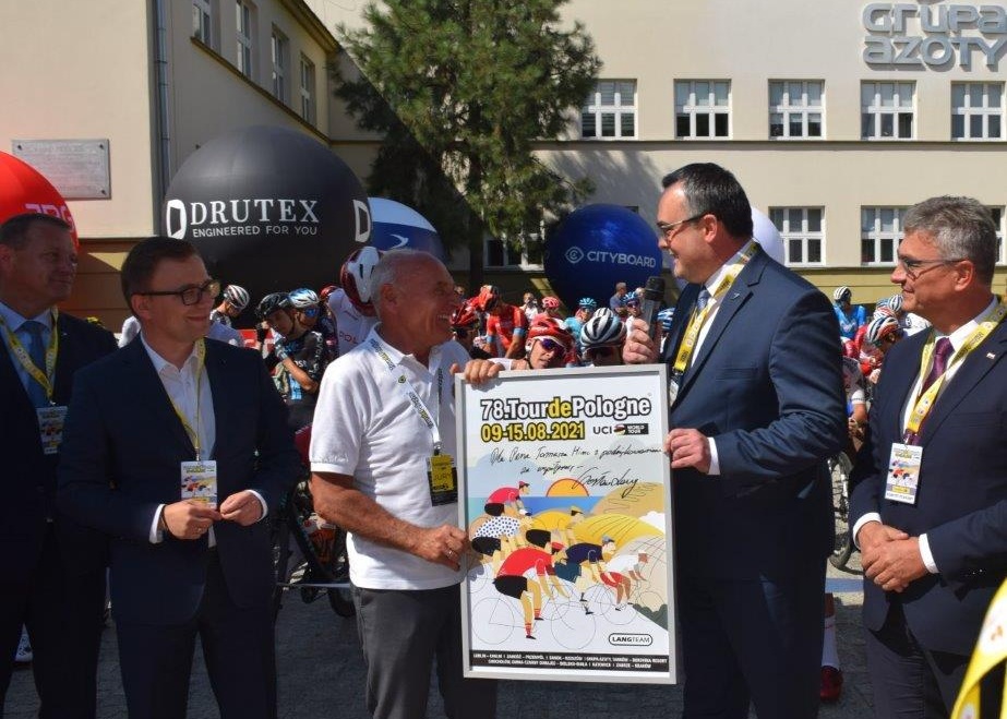 Stage 4 of the Tour de Pologne road cycling race starts from the premises of Grupa Azoty’s registered office in Tarnów