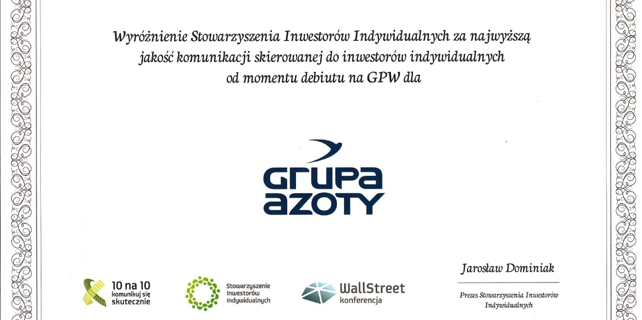 Grupa Azoty S.A. at the WallStreet Conference